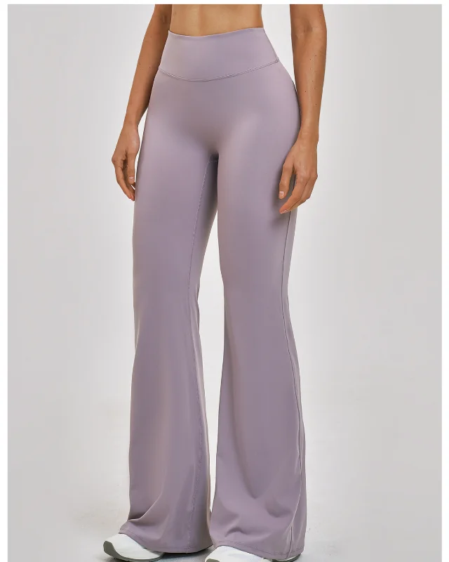 Brushed High-Waist Micro-Flare Slim-Fit Outdoor