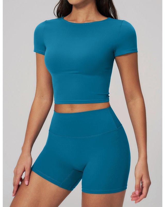 Cream Brushed Slim Yoga Sports Set
